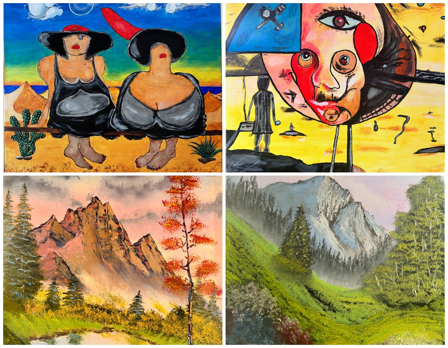 Collage de pinturas de JRGD